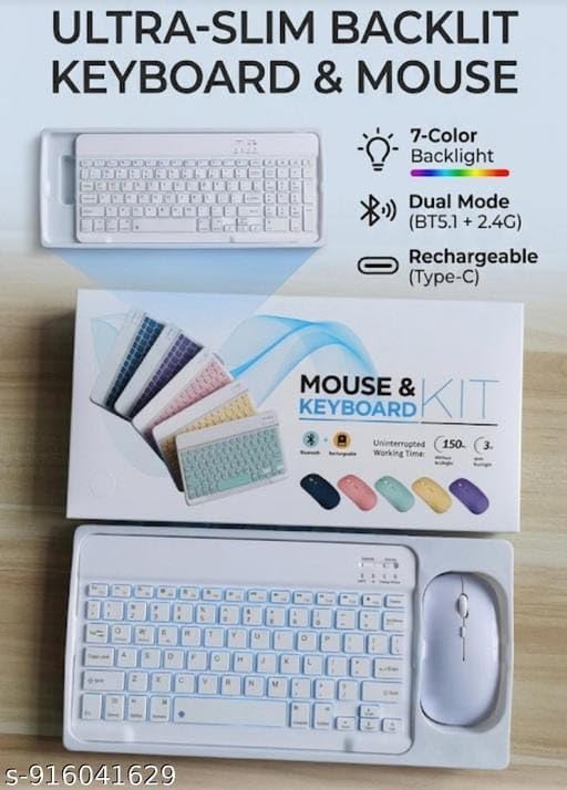 Generic Wireless Mouse and Keyboard Kit, Bluetooth 5.1 - Image 2
