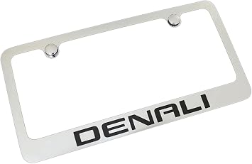 GMC Denali Chrome Metal License Plate Frame
