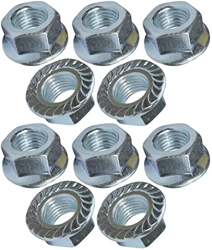 AERZETIX C49649 10x Sechskantmuttern mit Flansch