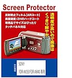 【AR反射防止+指紋防止】SONY FDR-AX55/AX40専用 液晶保護フィルム(ARコート指紋防止機能付)
