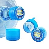 3 & 5 Gallon Water Jug Cap Replacement Non Spill Bottle Caps Anti Splash Peel Pack of 20