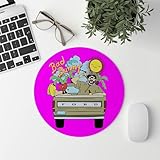 newseny Alfombrilla Bad Bunny y si el Dia se Pone Feo tu me lo Haces Bonito - Regalo para Fans de Bad Bunny Alfombra ratón Escritorio o Viaje (BadBunny Coche Rosa)