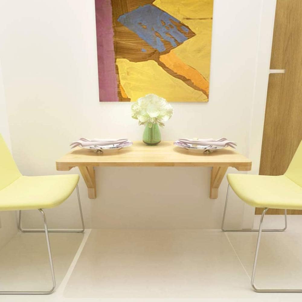 Space-Saving Wall Mounted Folding Table 39x16in - Versatile Garage Dining & Coffee Table Sturdy Workbench for Small Spaces Easy Installation Stylish Design