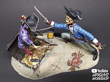 Lindberg Jolly Roger Series: Duel with Death 1:12 Scale Model Kit Diorama