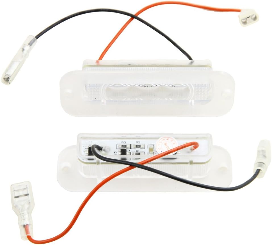 2PCS Car LED License Plate Lights 12V Number Plate Lamp for W463 G-Class G550 1990-2012