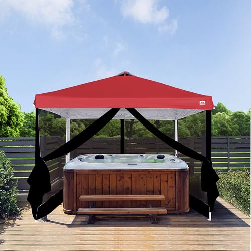 SCOCANOPY Replacement Mesh sidewall for Most 10x10 Canopy Or Gazebo,Tent,(Black Net)