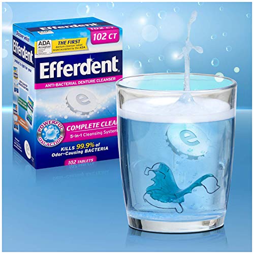 Efferdent Denture Cleanser Tablets, Complete Clean, 102 Tablets | Pack Of 2 #TOP3
