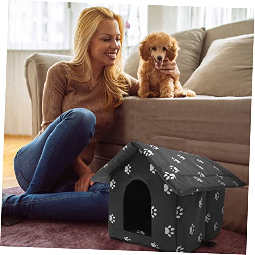 GANAZONO 3 Pecas canil para gatos de rua casa de cachorro casa para cachorros ar livre Casinha de ca