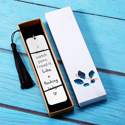 Bookmarks for Women Book Lover Bookish Book Marker with Tassels for Birthday Christmas Gifts Female Friends BFF Her Spicy Reader Bookworms Reading Present Book Club Gifts
