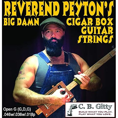 Reverend Peyton's Big Damn 3-string Cigar Box Guitar Strings - Electric Medium GDG Cover