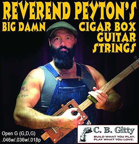 Rev. Peyton's Big Damn 3-string Cigar Box Guitar Strings - Electric Medium GDG