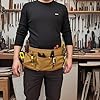 Canvas Work Tool Apron 10 Pockets Waist Apron for Men Women,Adjustable Buckle Closure Tool Bags for Outdoor Work, Woodworkers, Artists and Craftspeople M-XXL #2