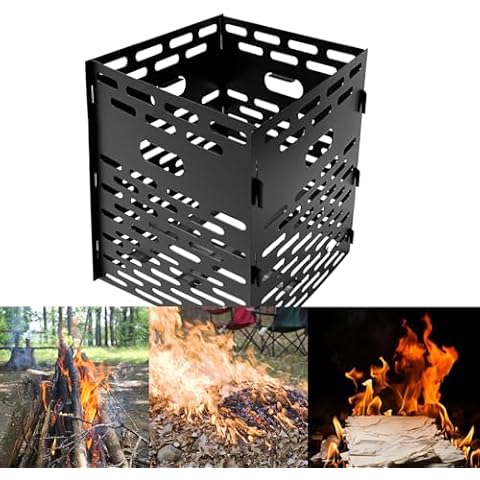 tBesme Burn Barrel Burn Drum Slot Design Garden Waste Incinerator Ultra Thick 25 Inch Yard Incinerator for Paper Leaf Wood Backyard Cover