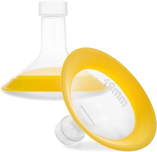 19mm Oval Flanges Compatible with Lansinoh Breast Pump Parts Replace 19mm Lansinoh Flange Accessories. Work with Signature Pro Smart Pump and Manual Pumps
