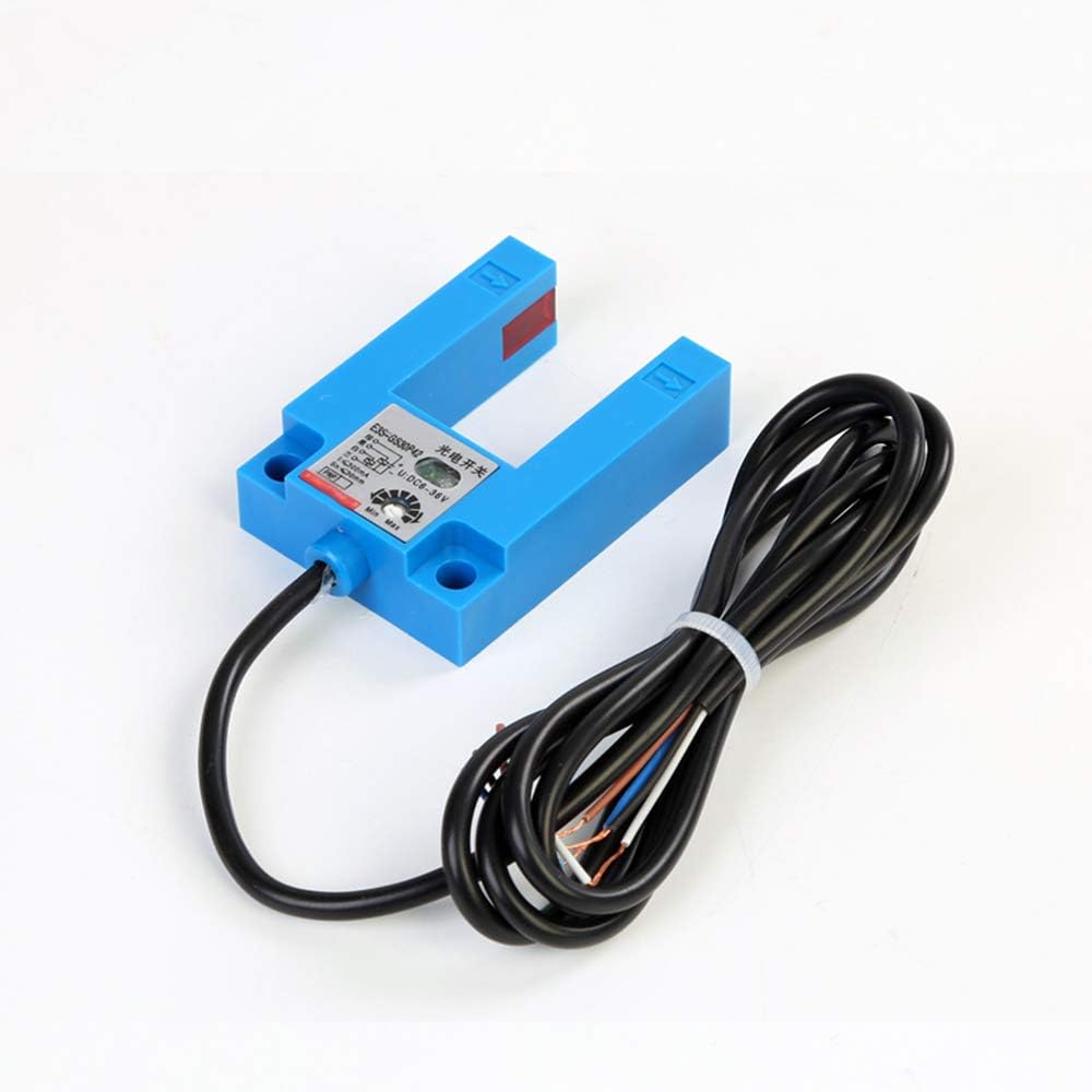 Taidacent E3S-GS30E4 U-type Photoelectric Switch Groove Type Photoelectric Switch for Elevator Door Switch Slot Type Photoelectric Sensor Switch (PNP normally open + normally closed)