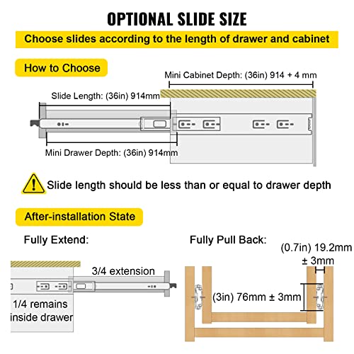 VEVOR Heavy-Duty Industrial Drawer Slides with Locking Mechanism #TOP13