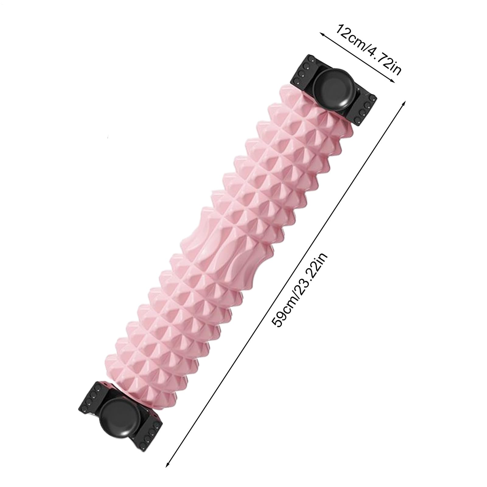 Rullo da Massaggio in Schiuma Massaggiatore e Stretcher Antiscivolo | Foam Roller Per Schiena Per Esercizio, Stretching, Allenamento, Sonno, Arricciatura Notturna, Gamba, Corpo, Muscolo,
