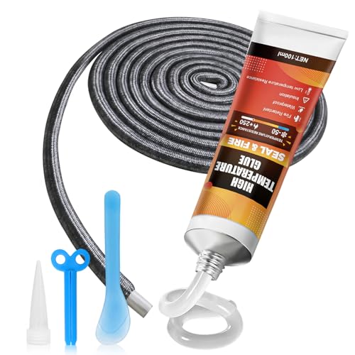 WANJAO Woodstove Gasket Kit 100ml Cement & Rope