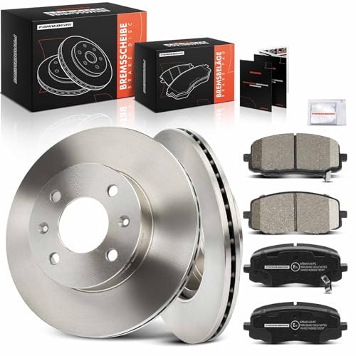 Frankberg Bremsensatz inkl. 2x Bremsscheiben + 4x Bremsbeläge Vorne Kompatibel mit i10 PA Picanto SA Replace# 5171207500, 517120X500
