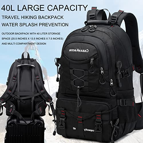 Yanimengnu Mingmou Traveling Backpack 40L Waterproof And Light Outdoor Hiking, Men's And Women's Camping Backpack (Black) #TOP3