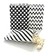 Party Supply Goodie Bag Kit, Black (75 Pack) - Scoop Candy Buffet Treats At Birthdays, Weddings & Baby Showers