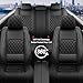 SHOUXIU Car Seat Covers Compatible with Nissan Rogue 2008-2025 2026 - Full Set 5 Seats Luxury Leather All-Weather Seat Cushions & Protectors, Waterproof & Breathable, Airbag Compatible (Black)