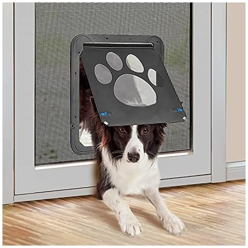 PETLESO Dog Door for Screen Door, Large Dog Door for Sliding Door