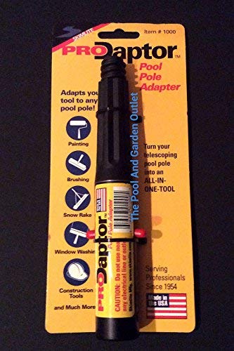 Threaded Tapered Pool Pole Adapter Tool End for Paint Roller, Window/Tile Brush
