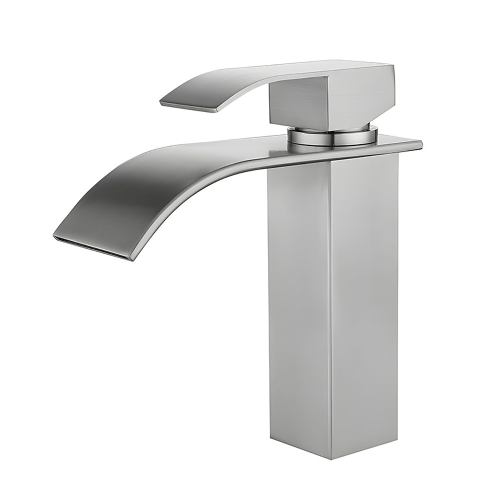 Grifo de cascada negro para lavabos modernos y renovación de baños de diseño LWX