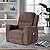 Massage Recliner Chair Rocking Swivel Chair with Heated Massage Ergonomic Lounge 360 Degree Swivel Single Sofa Seat and Two Hidden Cup Holders by BestMassage