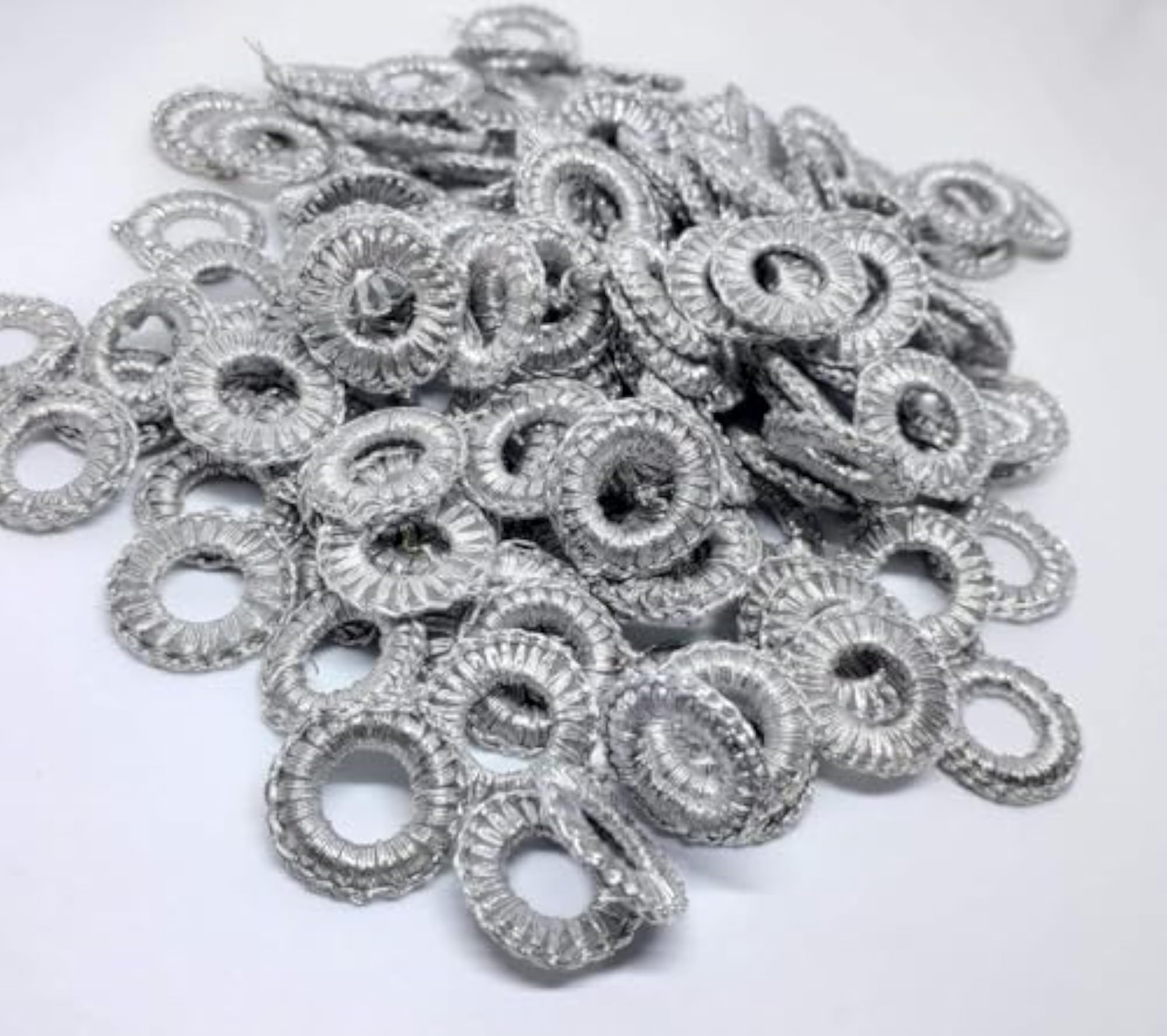 Small Mirror Frames and Mirrors for Embroidery Works, Pack of 50