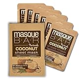 masque BAR Korean Coconut Sheet Mask, Biodegradable Mask & Packaging, Moisturizing & Hydrating Sheet Mask