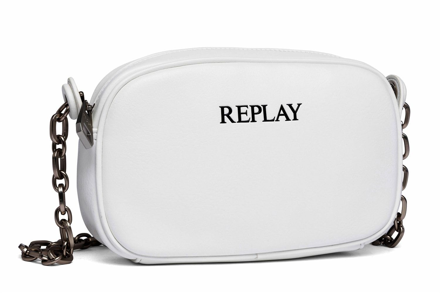Replay women's handbag made of faux leather, white (Optical White 001), one size