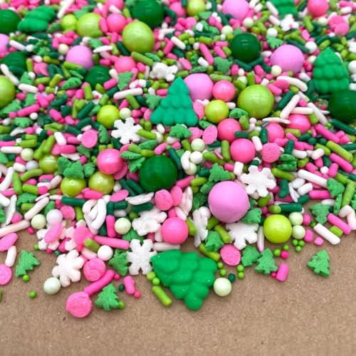 Pink Christmas Sprinkle Mix by Simply Sucré | High Quality