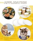 Caianwin 12 Stück Dosendeckel für Tierfutter 3 Verschiedenen Grössen (200g/500g/800g) PE Transparenten Kunststoff Deckel,Wiederverwendbar Konservendosen Deckel für Katzenfutter und Hundefutter Dosen