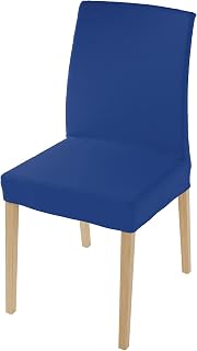 Italian Bed Linen Più Bello Fundas de Silla, Poliéster, Azul eléctrico, 45x45x5 cm, 2 Unidades