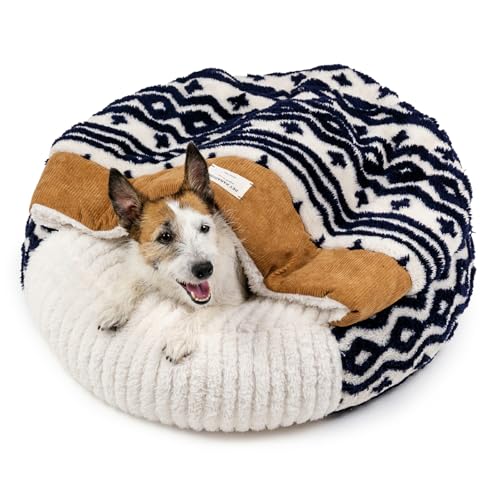 ペットパラダイス 犬 ベッド 冬用 寝具 クッション カントリー柄 ボア 丸型 寝袋 60cm ペットベッド ペットクッション 遠赤外線 洗える あったか ペット 冬 【国内直営店74店舗展開2025/8/1時点】 注目