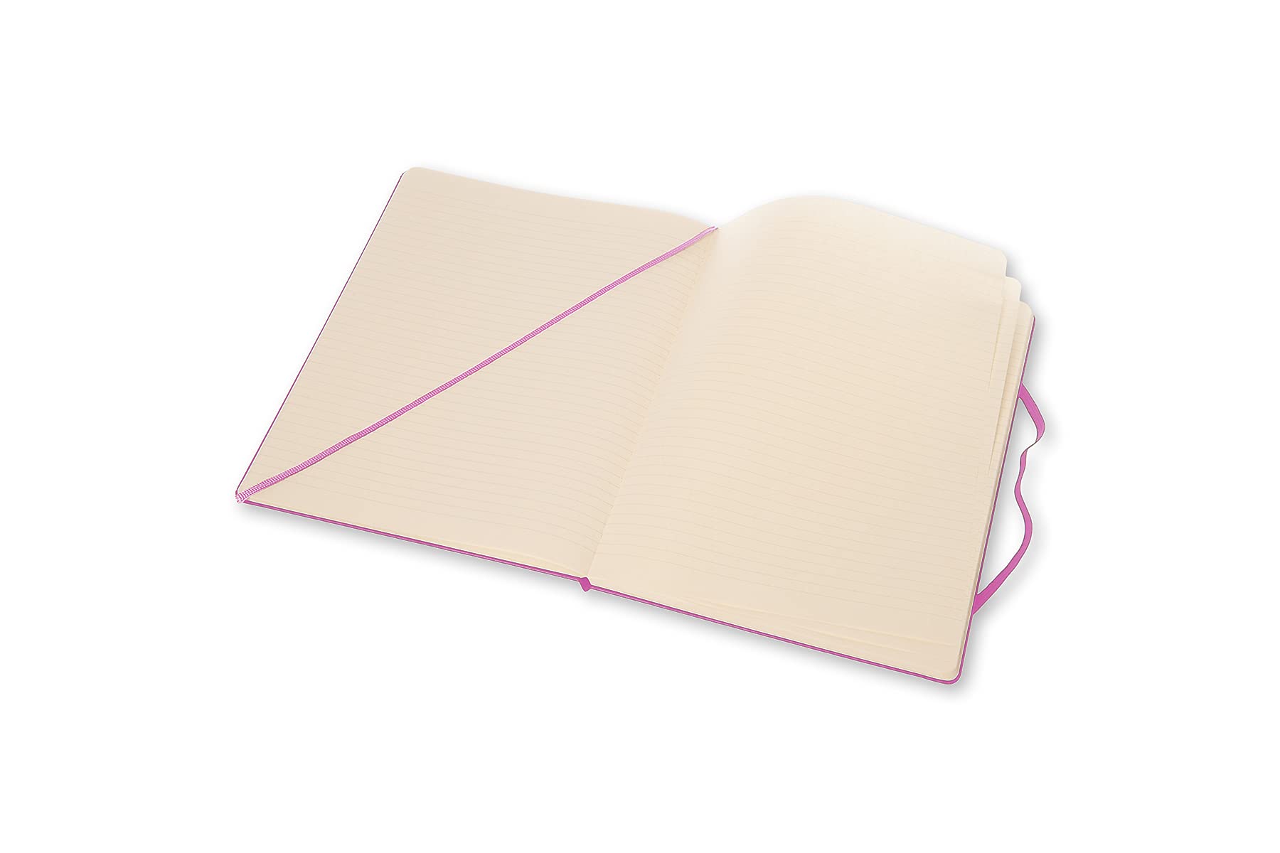 Moleskine Classic Notizbuch, Hardcover, XL (19,1 x 24,1 cm), liniert/liniert, Magenta, 192 Seiten