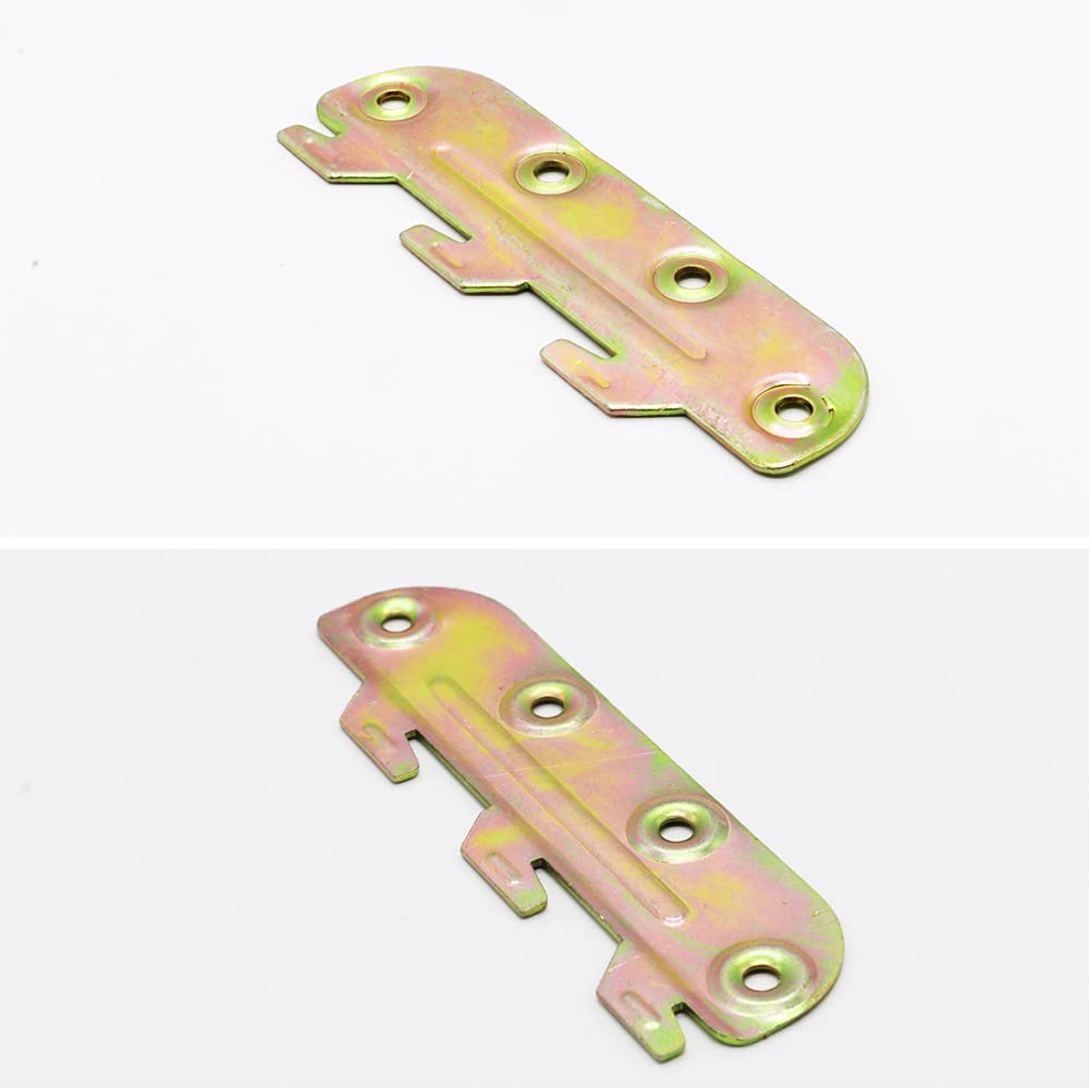 4 Set Bed Rail Brackets-Bed Frame Hardware for Wood Bed Frame Headboards Footboards - 5inch (Screws Included)