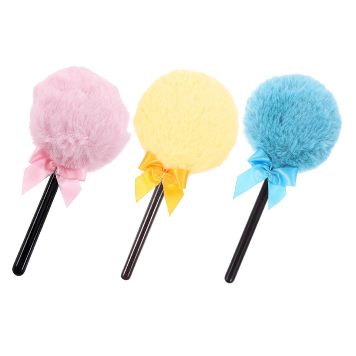 SHERCHPRY 3pcs Loose Powder Puff Fluffy Makeup Tool with Comfortable Handles Reusable Washable Foundation Applicator for Smooth Application for Body Powder Loose Foundation