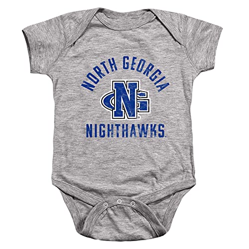 University of North Georgia Official Ung Nighthawks Logo Unisex Infant Snap Suit for Baby,Athletic Heather, 18 Months