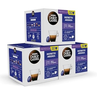 NESCAFÉ Dolce Gusto Espresso Ristretto Ardenza - Cápsulas de Café, 90 Cápsulas (3 x 30) - Intensidad 11 - Café arábica - Originales para cafeteras Dolce Gusto | Ya disponible en tu tienda friki favorita! En mundofriki.es!