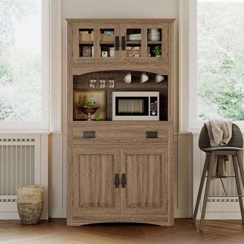 IRONCK Pantry Cabinet Power Outlets, Kitchen Pantry Storage
