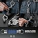 FEGVE Quick Release Keychain, Titanium Magnetic Keychain Pull Apart, Magnetic Key Holder with 2 * 1 in Stainless Steel Key Ring for Car Key, Safely Lock System-360 ° Rotatable