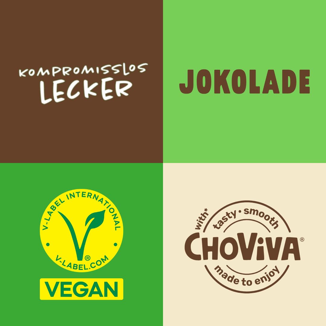 JOKOLADE 40 x 40 g Riegel | Mit karamellisierten Haselnüssen & knusprigen Cerealien | In praktischer Vorratsbox | Vegan & Kakaofrei