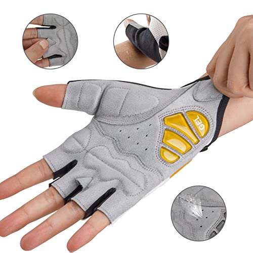 Kadacha Cycling Gloves For Men Women - Road/Mountain Bike Gloves Anti Slip Shock Absorbing Padded -Bicycle Biking Gloves For Fitness Cycling Training Outdoor Sports #TOP3