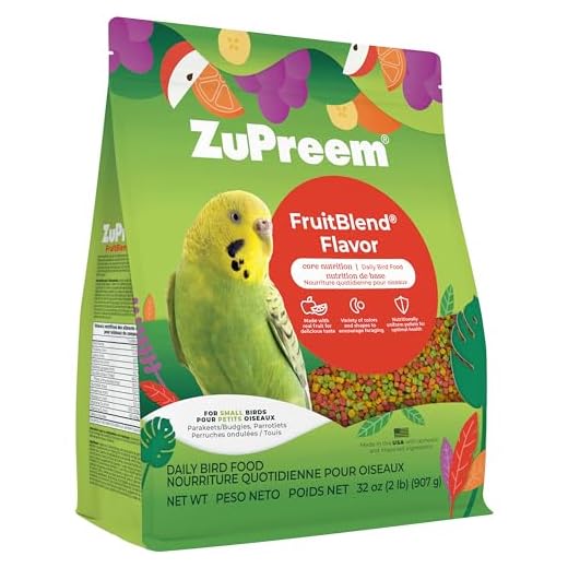 ZuPreem FruitBlend Parakeet & Budgie Food, Uniform Bird Food, Small, 2 lb