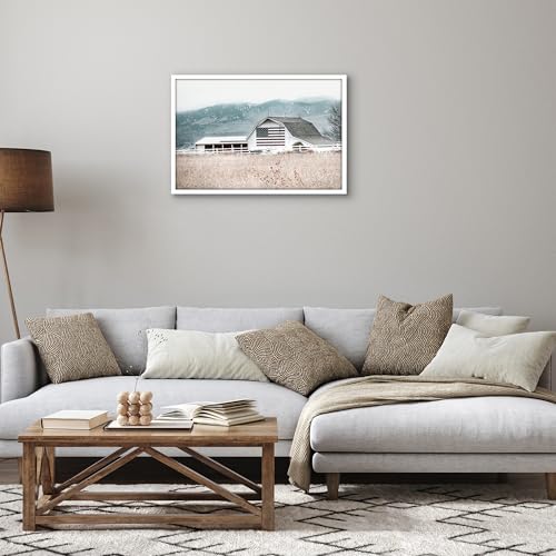 Image of Americanflat 16x24 Poster Frame with Polished Plexiglass - Streamline Collection - Thin Border Picture Frame for Wall Display - Hanging Hardware Included - White
