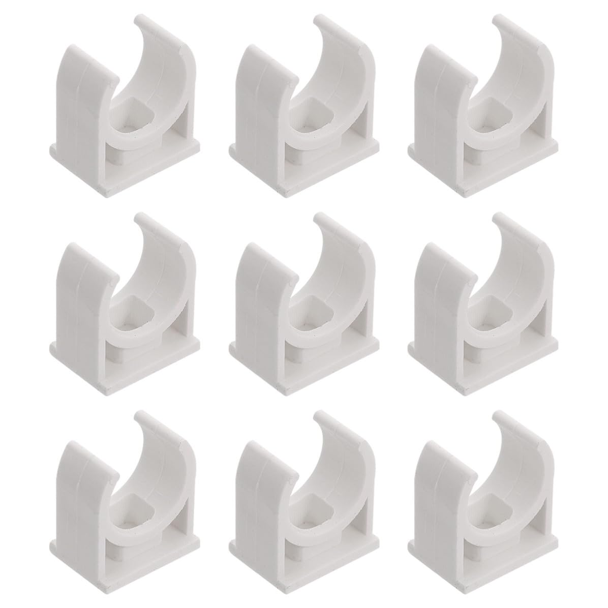 Abrazaderas de PVC blanco DOITOOL para fijación de mangueras de agua y aire en fontanería