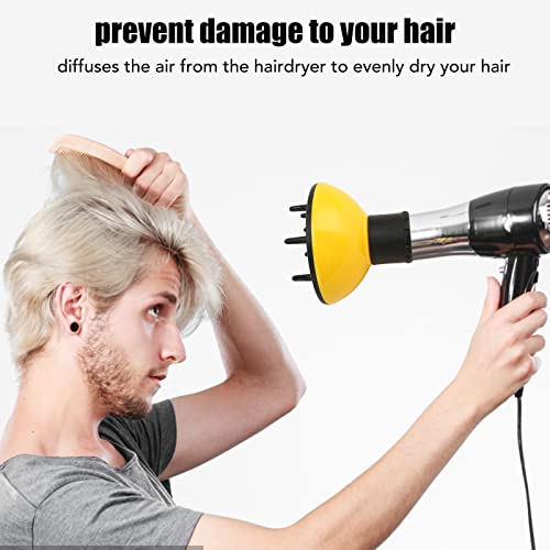 Difusor de Cabelo Cacheado, Fácil de Instalar Secador de Cabelo Difusor Abs para Salão de Beleza